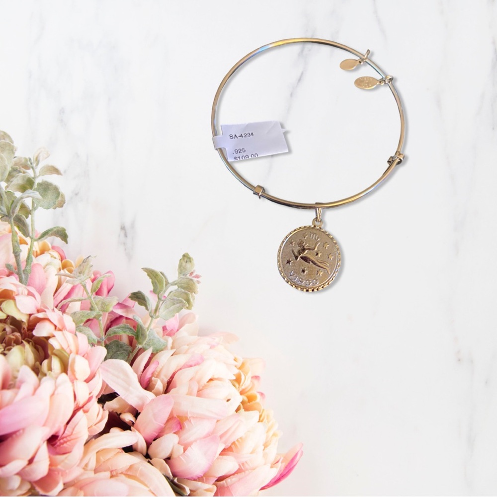 NWT Alina Virgo Zodiac Expandable Wire Charm Bracelet Bangle